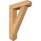 Ekena Millwork Traditional Arts and Crafts Smooth Bracket w/ Offset Brace, Western Red Cedar, 7 1/2"W x 30"D x 42"H BKT0806X30X42TRA03SWR - alternate 1